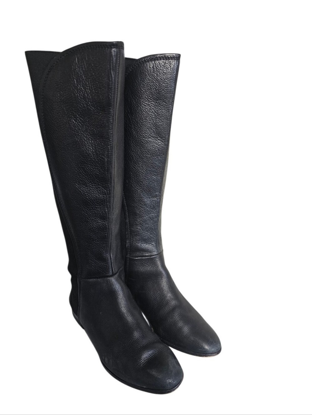 Louise et Cie Womens Vallery Elastic Back Knee High Boot Black Size 7.5 M